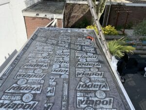 vervangen van de bitumen dakbedekking 2