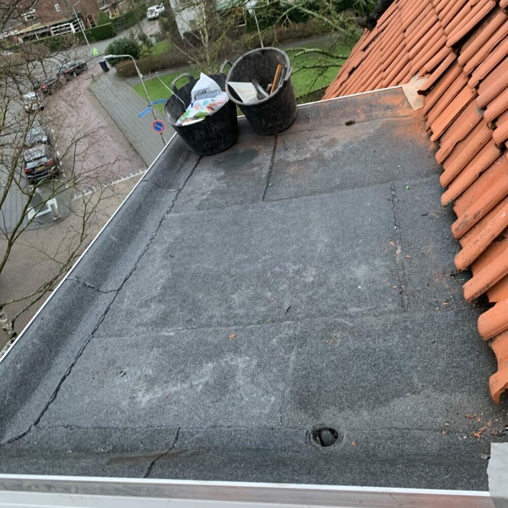 Vernieuwen dakbedekking-bitumen dakkapel 3